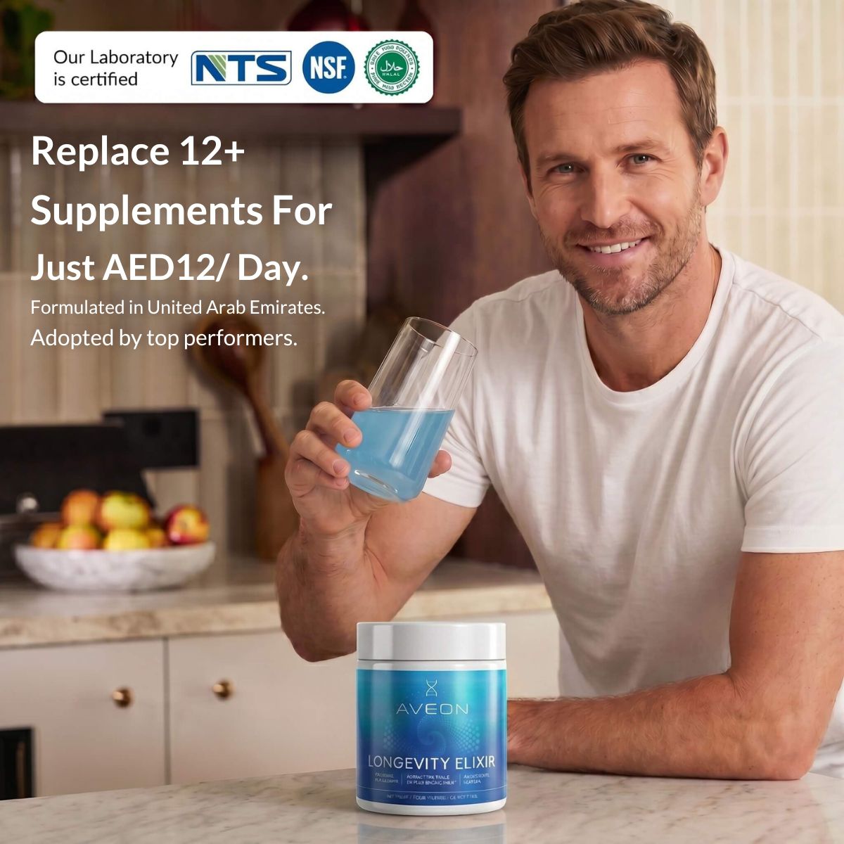 Daily Longevity Drink: All-In-One-Supplement
