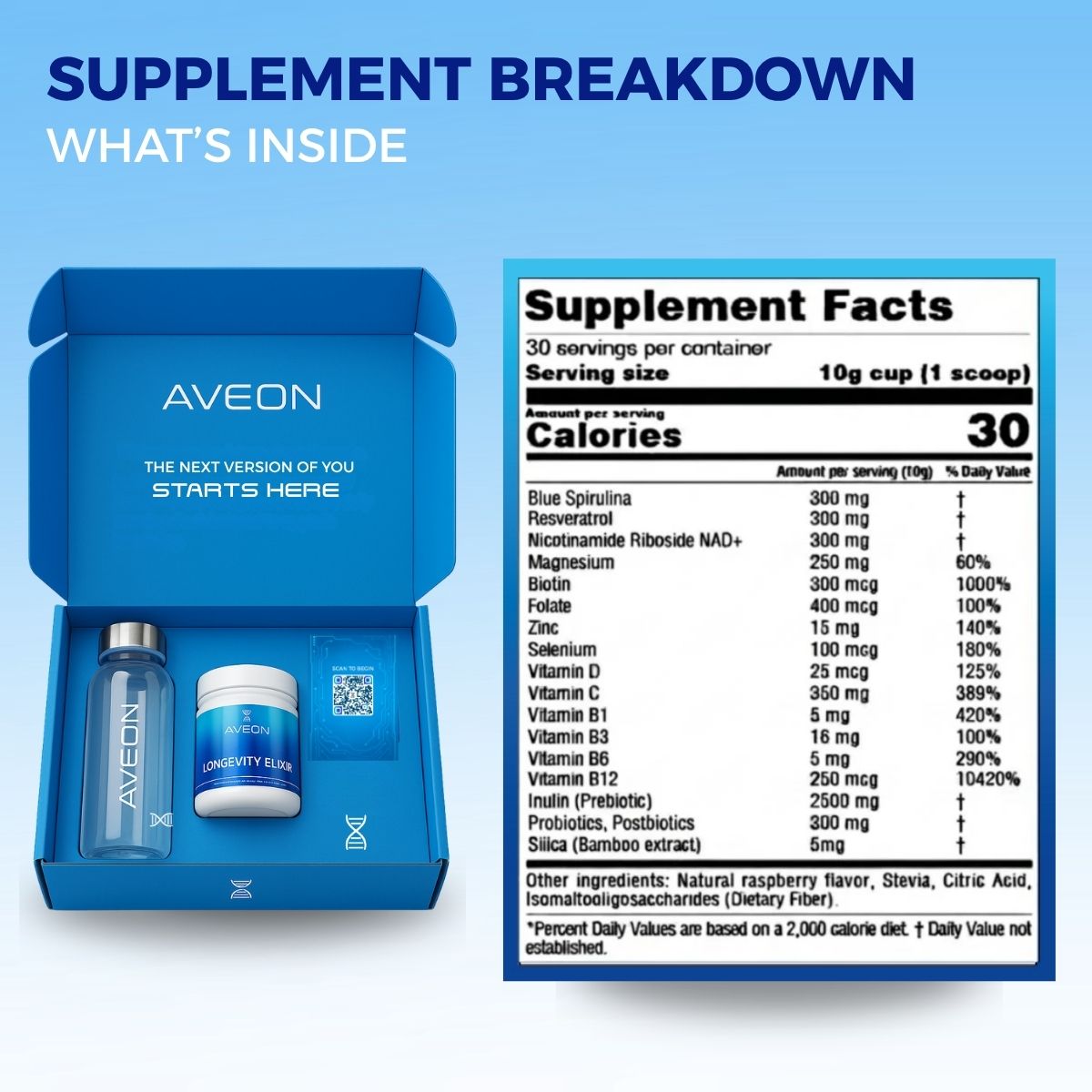 Daily Longevity Drink: All-In-One-Supplement