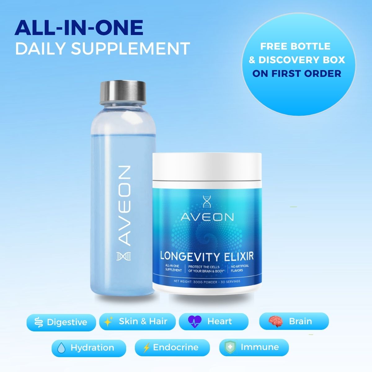 Daily Longevity Drink: All-In-One-Supplement