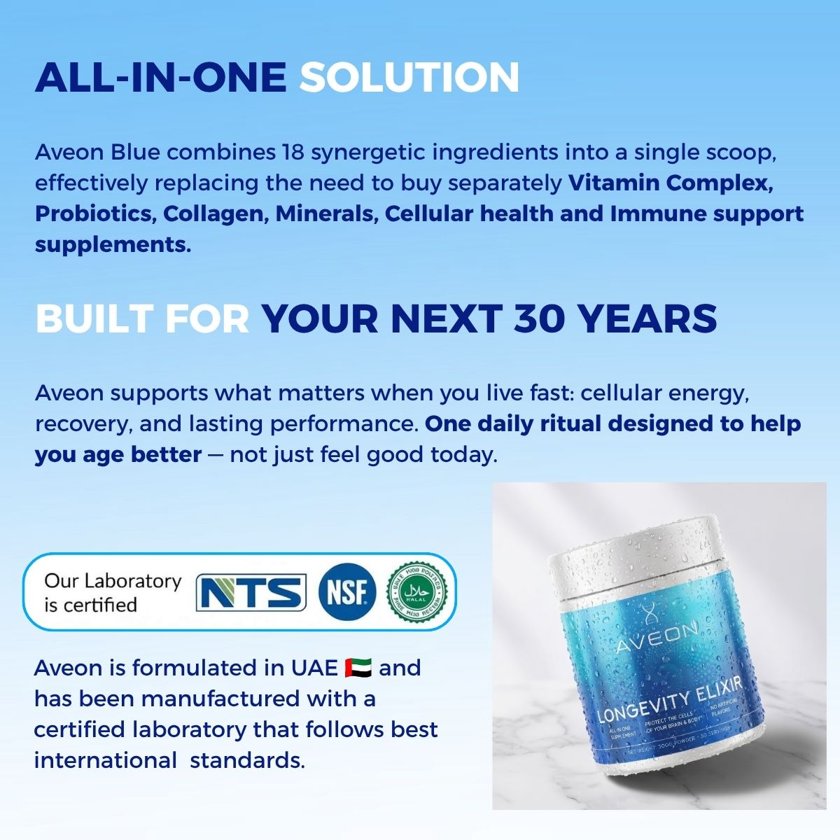 Daily Longevity Drink: All-In-One-Supplement