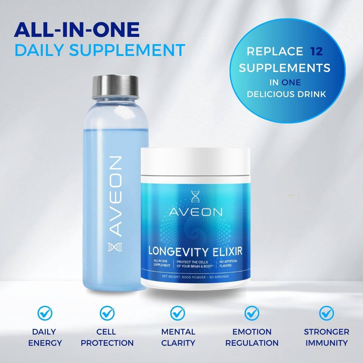 Daily Longevity Elixir: All-In-One-Supplement